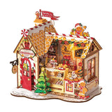Rolife Gingerbread House DIY Miniature House DG176 - Kit -- 3-D Laser-Cut Wood Puzzle-1