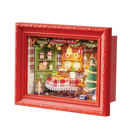 Rolife Christmas Eve Party Shadow Box DP005 -- 3-D Laser-Cut Wood Puzzle-1