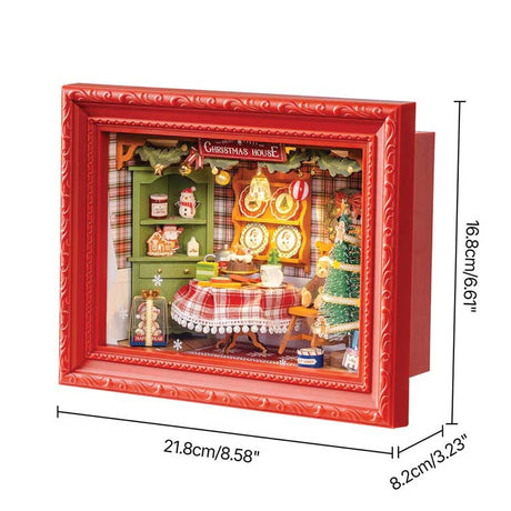 Rolife Christmas Eve Party Shadow Box DP005 -- 3-D Laser-Cut Wood Puzzle-4