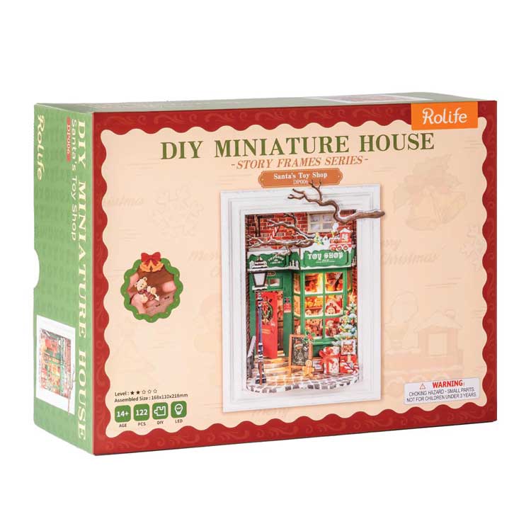 Rolife Santa's Toy Shop DP006 -- 3-D Laser-Cut Wood Puzzle-3