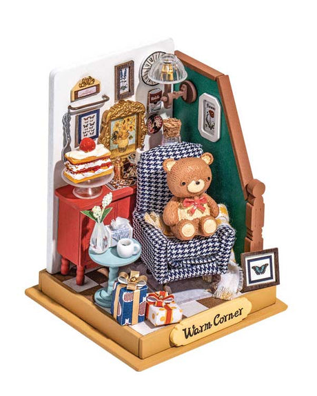 Rolife Holiday Living Room Little Warm Space DS028 -- 3-D Laser-Cut Wood Puzzle-1