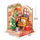 Rolife Christmas Fireplace DS041 -- 3-D Laser-Cut Wood Puzzle-2