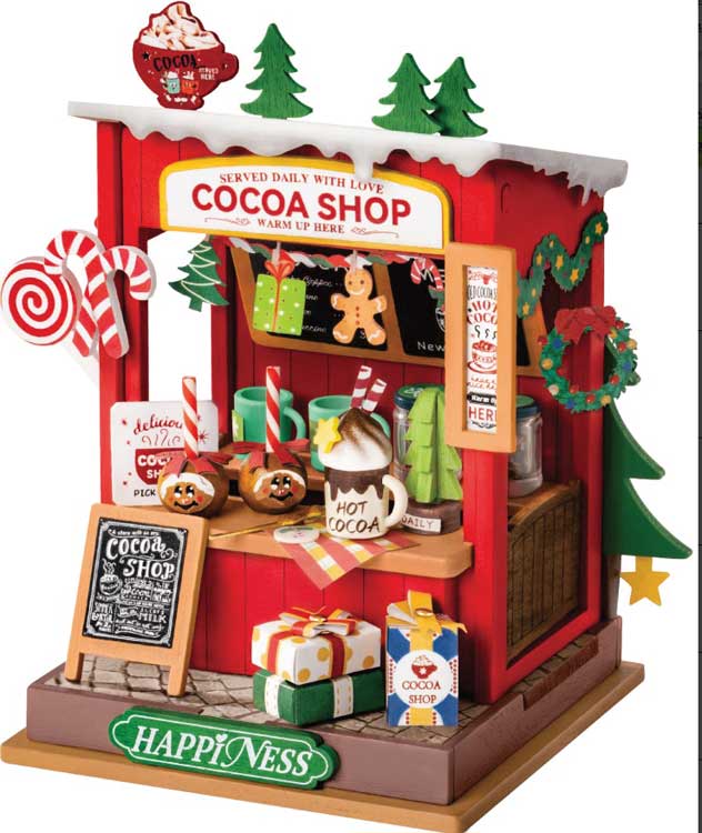 Rolife Cocoa Shop DS042 -- 3-D Laser-Cut Wood Puzzle