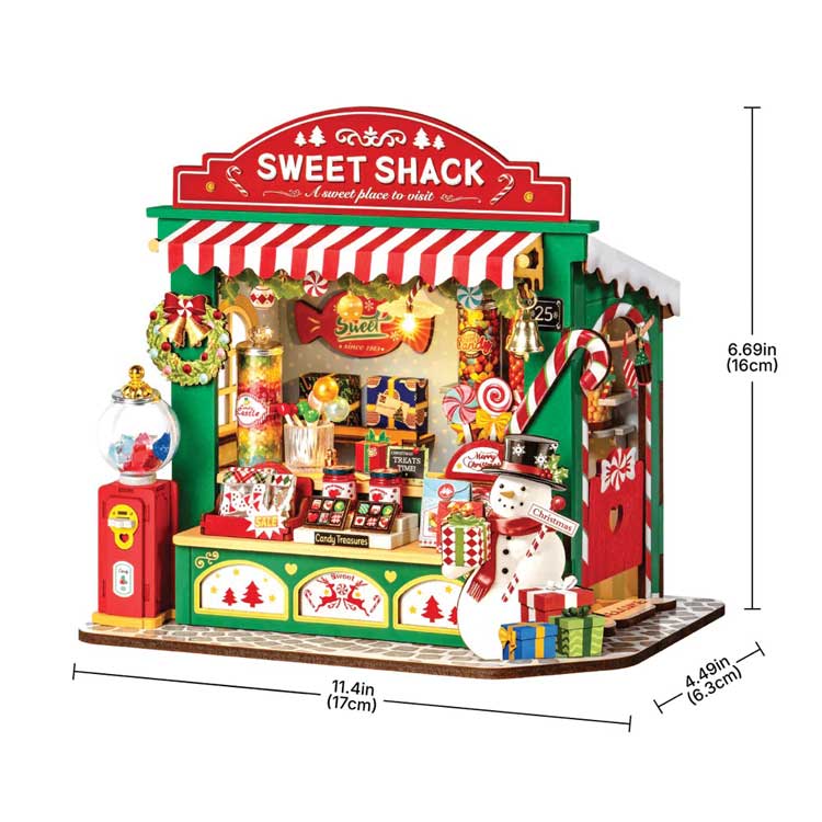 Rolife Christmas Candy Stand DS043 -- 3-D Laser-Cut Wood Puzzle-2