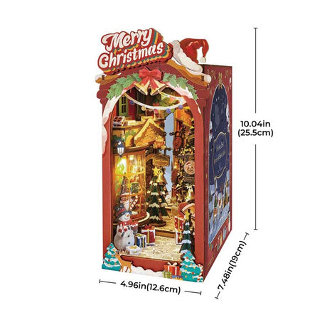 Rolife Christmas Street DIY Book Nook TGC06 -- 3-D Laser-Cut Wood Puzzle-3