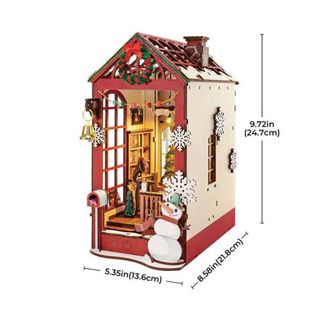 Rolife Christmas Indoor Scene DIY Book Nook TGC07 -- 3-D Laser-Cut Wood Puzzle-3
