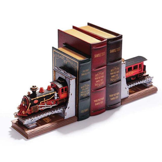 Century Train DIY Book Nook Bookends - Kit -- 3D Puzzle-1