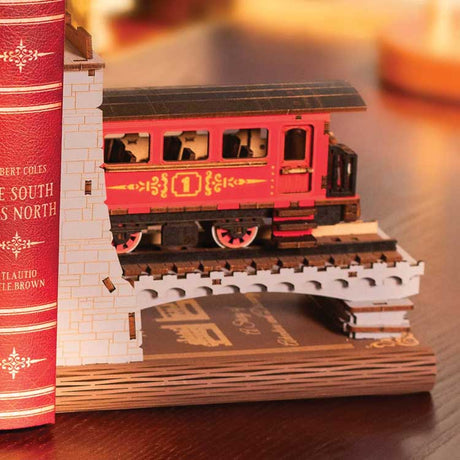 Century Train DIY Book Nook Bookends - Kit -- 3D Puzzle-4
