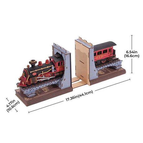 Century Train DIY Book Nook Bookends - Kit -- 3D Puzzle-6