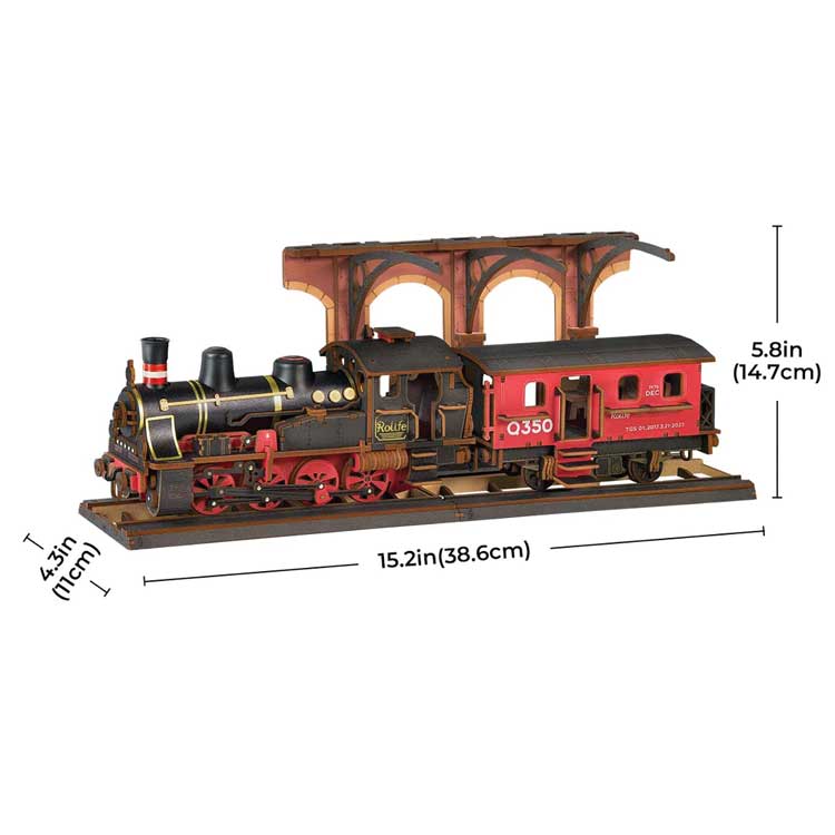 Steam Journey - Kit -- 3D Wooden Puzzle-5