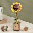 Sunflower - Laser-Cut Wood Kit -- 3D Wooden Puzzle-1