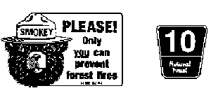 Smokey Bear Sign Set-1
