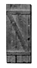 "Z" Frame Wood Door