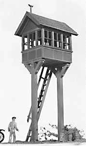 Elevated Crossing Tower -- Kit - 2 x 3"