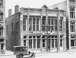 Miners Union Hall - False Front -- Kit - 5-1/2 x 2"-1