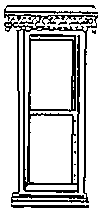 Ornate Double-Hng Two-Lite Windows