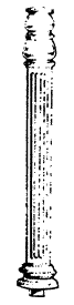 Fluted Posts -- Round - 13-1/2'
