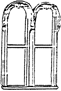 Victorian Two-Lite Tall Windows -- Double Top