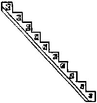 Ornate Stair Stringer -- 14-Riser pkg(4)