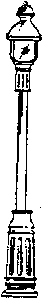 Street Lamp - Single Light (nonworking) -- Gas