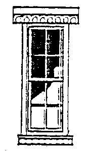 Tall City Double-Hung Eight-Lite Windows