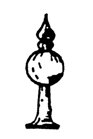 Ball Finial (Unpainted Metal Casting) pkg(8) -- Extra Large