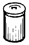 Open Garbage Can -- 30-Gallon