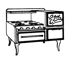 Elite Gas Stove (Unpainted Metal Casting)