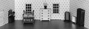 Master Touch Interior Detail Sets (Unpainted Metal Castings) -- Master Bedroom w/Walls