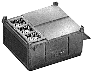 Commercial Building Rooftop Detail Set (Unpainted Metal Castings)