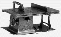 Sm table saw w/belt dr