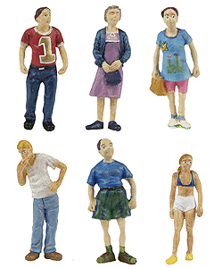 Typical Americans Figure Set -- Includes 1 Each Of Items 1025, 1027, 1028, 1030, 1033, 1036