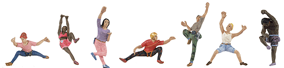 Technical Rock Climbing Figure Set -- Includes 1 Each Of Items 1014 Thru 1020