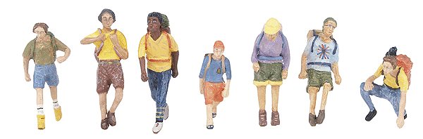 Hiking Figure Set -- Includes 1 Each Items 1050 Thru 1056