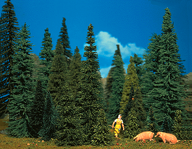 Ready-Made Tree Sets -- Pine & Fir, pkg(20)