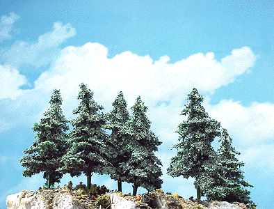 Ready-Made Tree Sets -- Blue Spruce pkg(6)