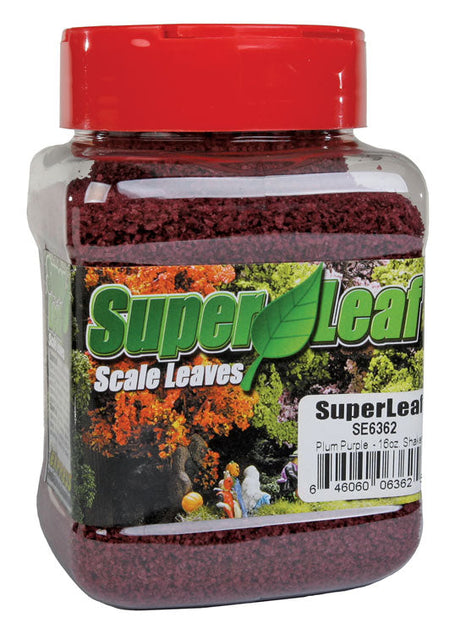 SuperLeaf Scale Model Leaf Flake 16oz Shaker -- Purple Plum