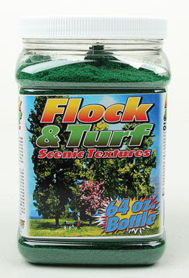 Flock & Turf - Scenic Foams & Ground Textures - Green Tones - 64 Ounces -- Spruce Green - Fine-2