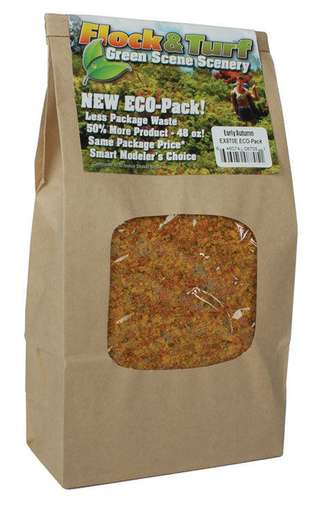 Flock & Turf Ground Cover ECO-Pak 48oz  1.4L -- Early Autumn Blend