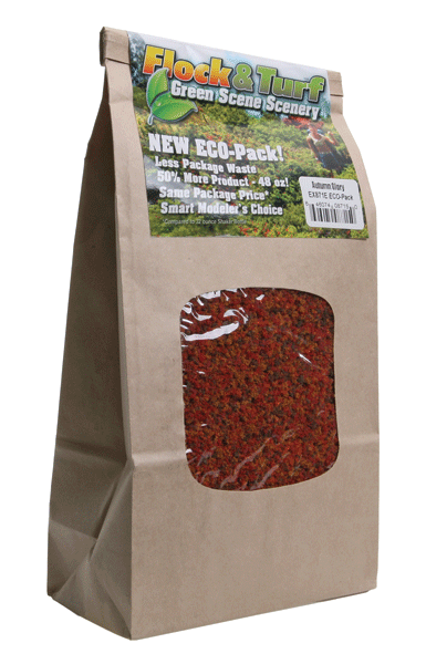 Flock & Turf Ground Cover ECO Pack Bag - 48oz  1.4L -- Autumn Glory Blend