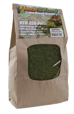 Flock & Turf Ground Cover ECO Pack Bag -- Alpine Meadown Blend 48oz  1.4l