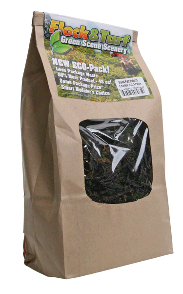 Flock & Turf Ground Cover ECO Pack Bag -- Deat Fall Forest Debris 48oz  1.4l