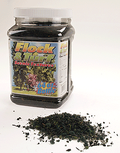 Flock & Turf - Scenic Foams & Ground Texture - 64 Ounces -- Dark Adirondack Blend