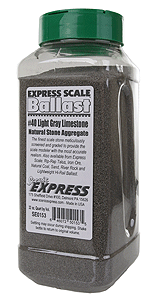 Natural Stone Ballast #40 -- Light Gray - 1 Quart  950mL