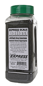 Natural Stone Ballast #40 -- Dark Gray - 1 Quart  .95L