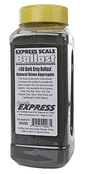 Natural Stone Ballast #50 for HO or N -- Dark Gray - 1 Quart  .95L