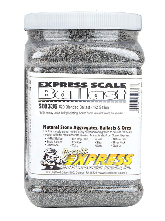 Natural Stone Ballast #20 -- Blended - 1/2 Gallon  1.89L