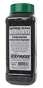 Coal -- O/S-Scale Lump - 1 Quart  946mL