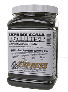 Natural Cinder (May Contain Magnetic Particles - Not Suitable for Ballast) -- Dark Fine (1/2 Gallon)