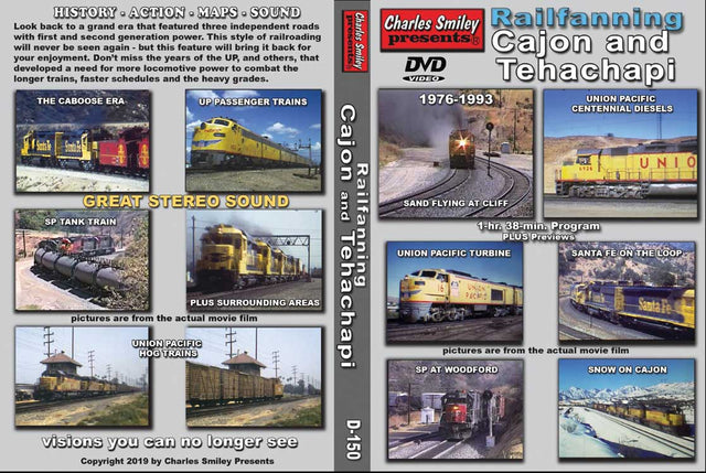 Railfanning Cajon and Tehachapi DVD -- 1 Hour, 38 Minutes